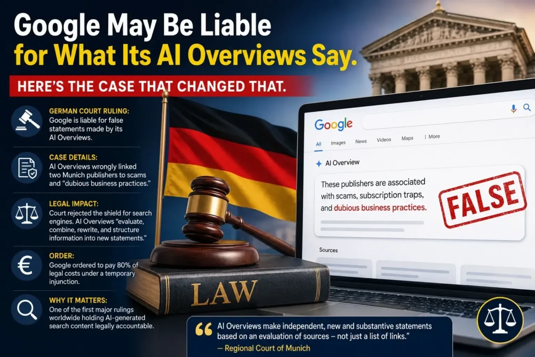 Google May Be Liable for What Its AI Overviews Say. Here’s the Case That Changed That.