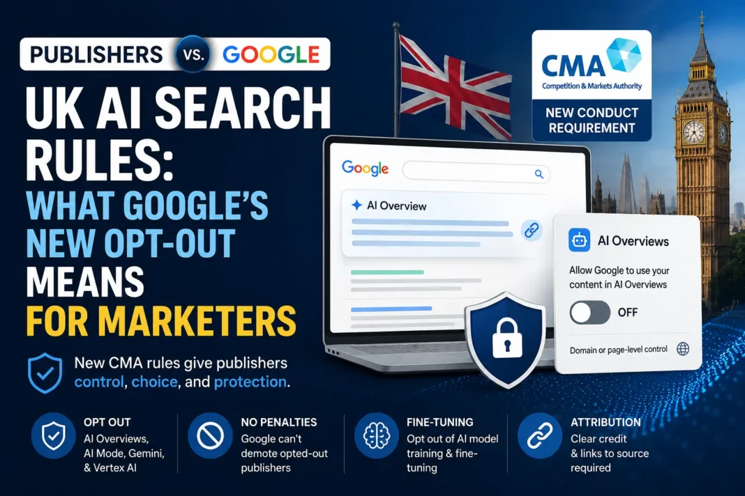 Publishers vs. Google: What the UK’s New AI Search Rules Mean for Marketers