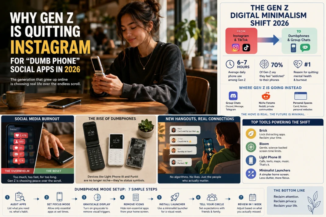Why Gen Z Is Quitting Instagram for “Dumb Phone” Social Apps in 2026